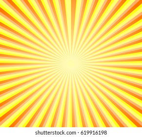 Illustration of retro sunburst background concept