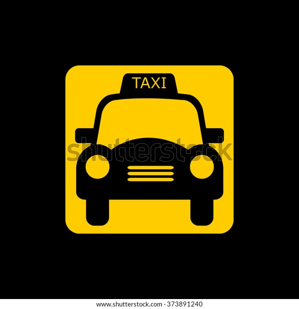 Illustration of a retro\
taxi cab parking\
sign