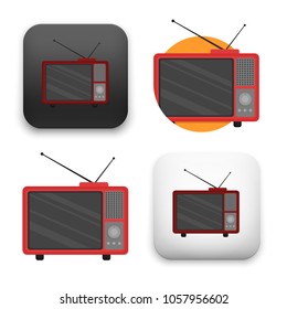 illustration of Retro Television icon