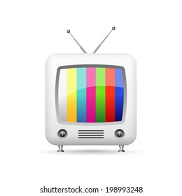 Illustration of retro tv