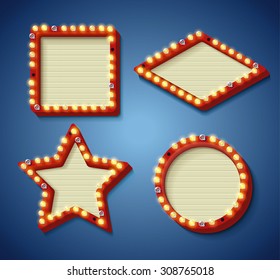 Illustration of Retro vintage banner