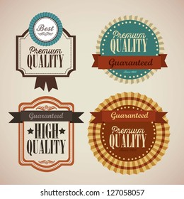 illustration of retro vintage label, Premium Labels, vector illustration