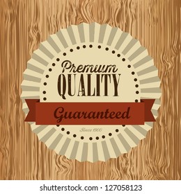 illustration of retro vintage label, Premium Labels, vector illustration