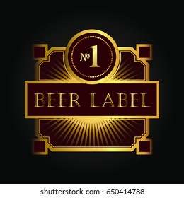 illustration of retro vintage label, Premium Labels, vector illustration