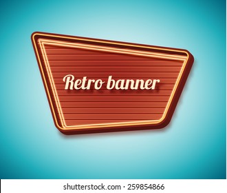 Illustration of Retro vintage sign