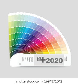 Illustration of RGB colors palette guide for graphic and web design, vector illustration