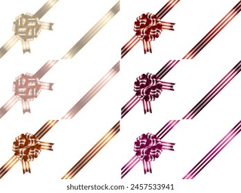 Illustration of ribbon color variations