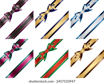 Illustration of ribbon color variations