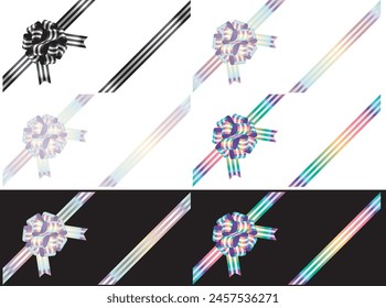 Ilustración de variaciones de color de cinta