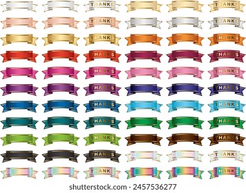 Illustration of ribbon color variations