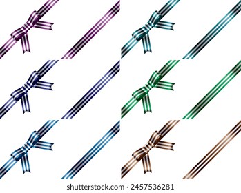 Illustration of ribbon color variations