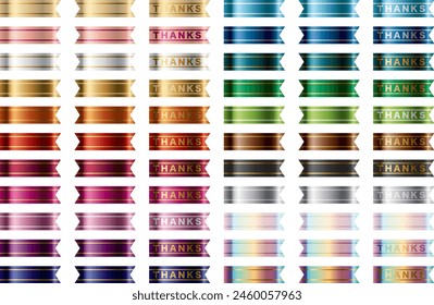 Illustration of ribbon color variations