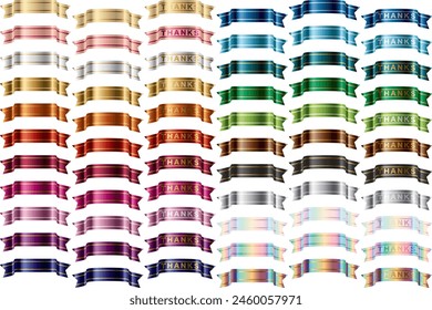 Illustration of ribbon color variations