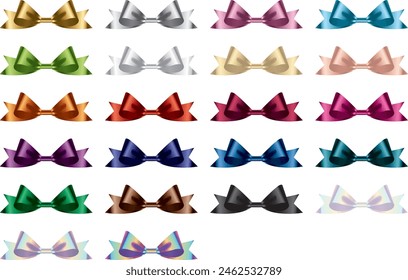 Illustration of ribbon color variations