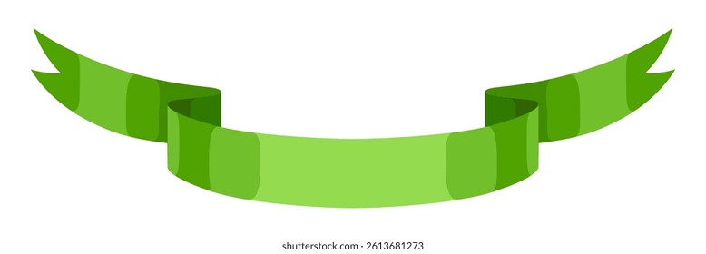 Illustration of ribbon. Decorative abstract banner.