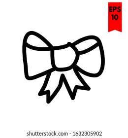 illustration of ribbon flat icon