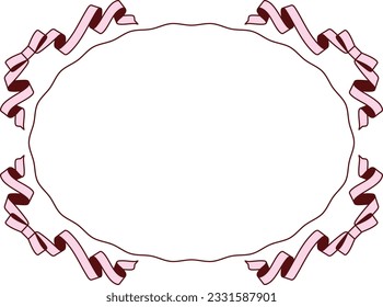 Illustration of a ribbon frame