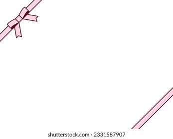 Illustration of a ribbon frame