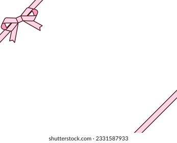 Illustration of a ribbon frame