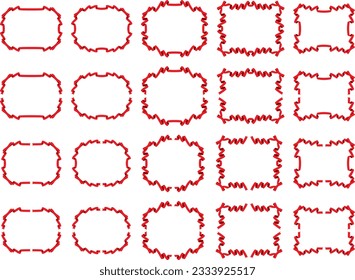 Illustration of a ribbon frame