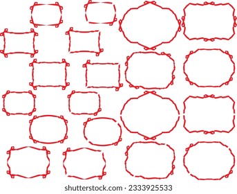 Illustration of a ribbon frame