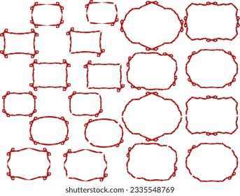 Illustration of a ribbon frame