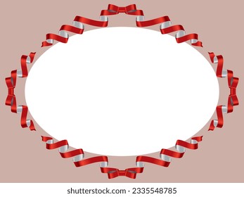 Illustration of a ribbon frame