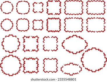 Illustration of a ribbon frame