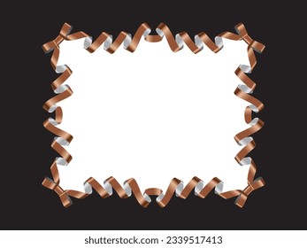 Illustration of a ribbon frame