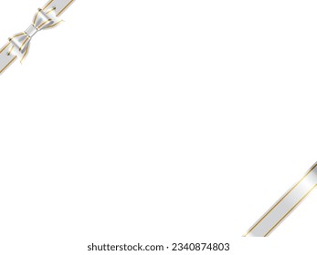 Illustration of a ribbon frame