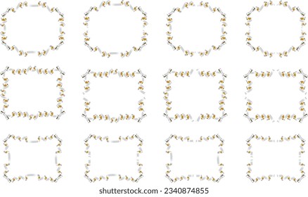 Illustration of a ribbon frame