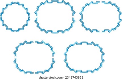 Illustration of a ribbon frame