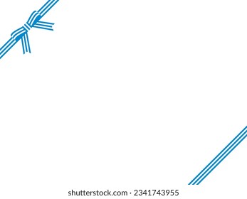Illustration of a ribbon frame