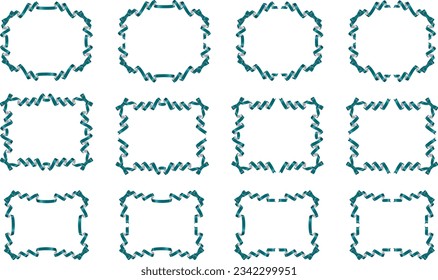 Illustration of a ribbon frame