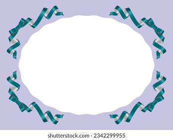 Illustration of a ribbon frame