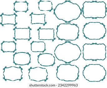 Illustration of a ribbon frame