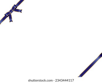 Illustration of a ribbon frame