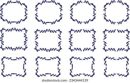 Illustration of a ribbon frame