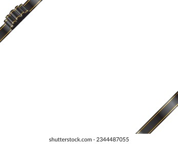Illustration of a ribbon frame