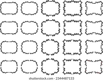 Illustration of a ribbon frame