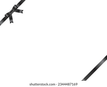 Illustration of a ribbon frame