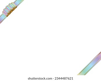 Illustration of a ribbon frame