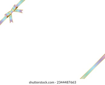 Illustration of a ribbon frame