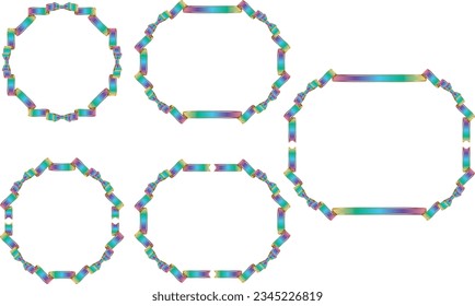 Illustration of a ribbon frame