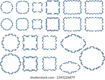 Illustration of a ribbon frame