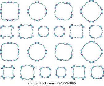 Illustration of a ribbon frame