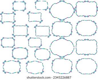 Illustration of a ribbon frame