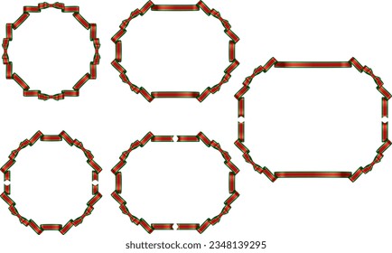 Illustration of a ribbon frame