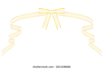 Illustration of a ribbon with a wide spread gradation