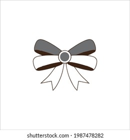 Illustration of ribbons commonly used for women's hair bands